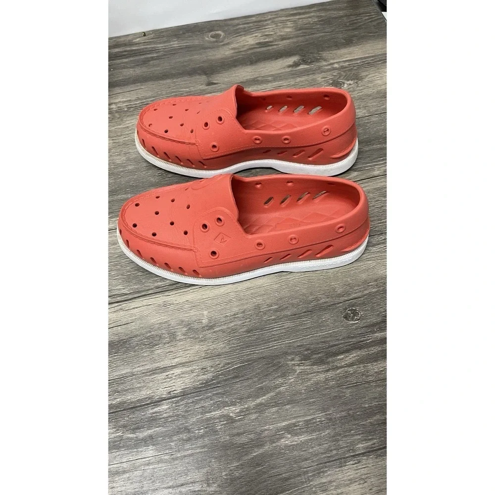 Sperry‎ Authentic Original Float Boat Shoes Coral Red Rubber Mens 6 Womens 8